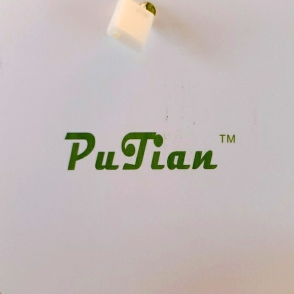 Pu Tian Lime Green/Cream Trimmed Hoodie Sweater Size 6 - Picture 8 of 9